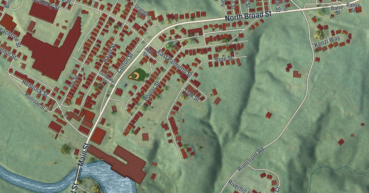 Map of Porterdale, Georgia