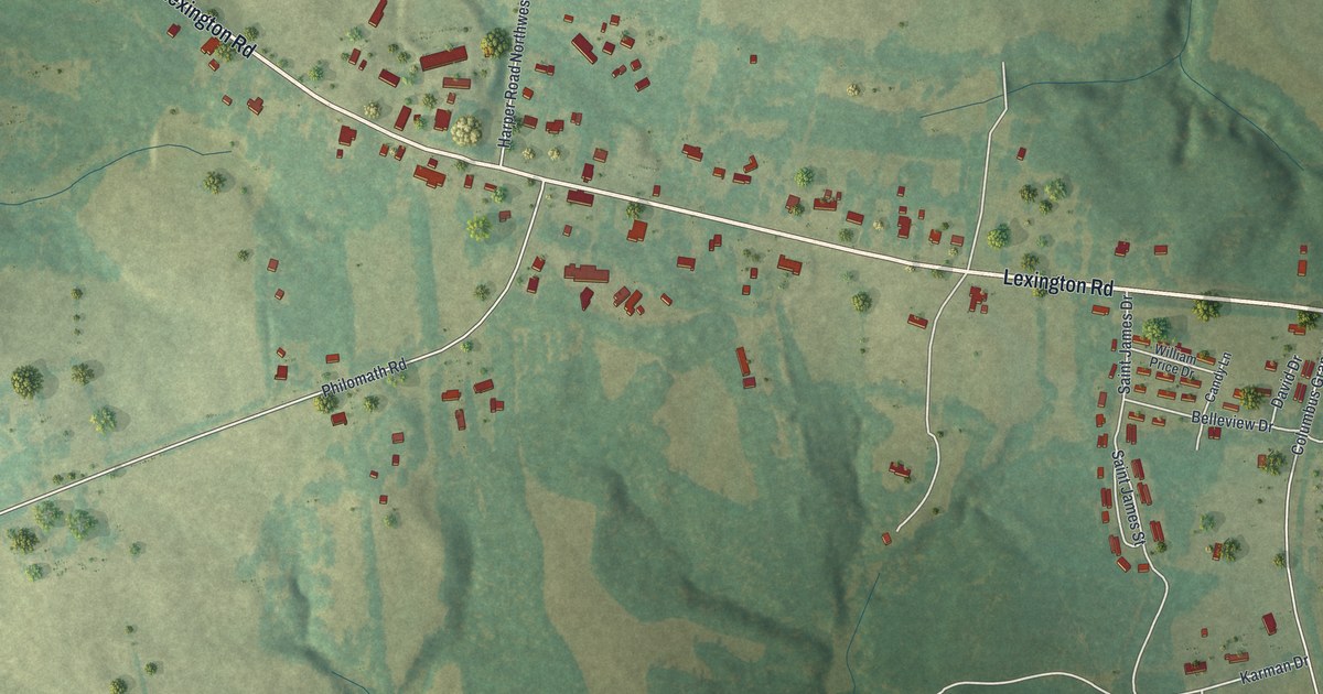 Map of Rayle, Georgia