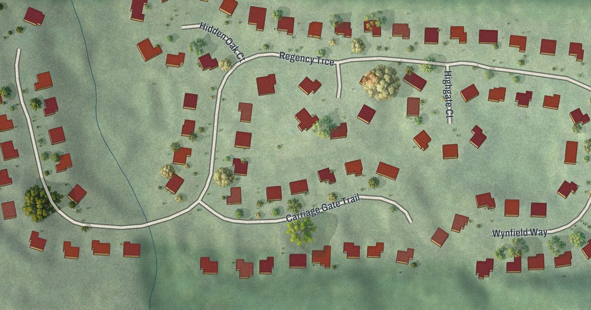 Map of Regency Trace, Georgia