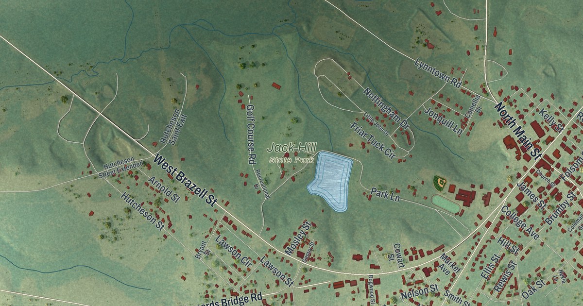 Map of Reidsville, Georgia