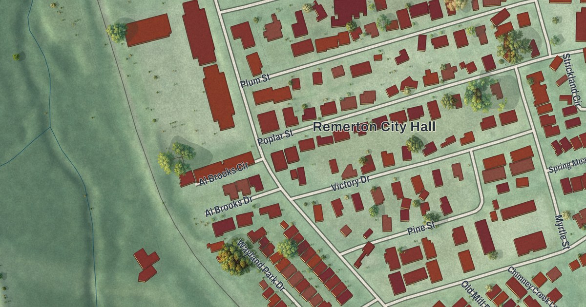 Map of Remerton, Georgia