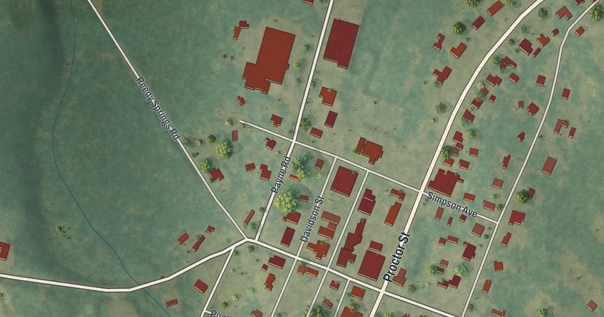 Map of Rentz, Georgia