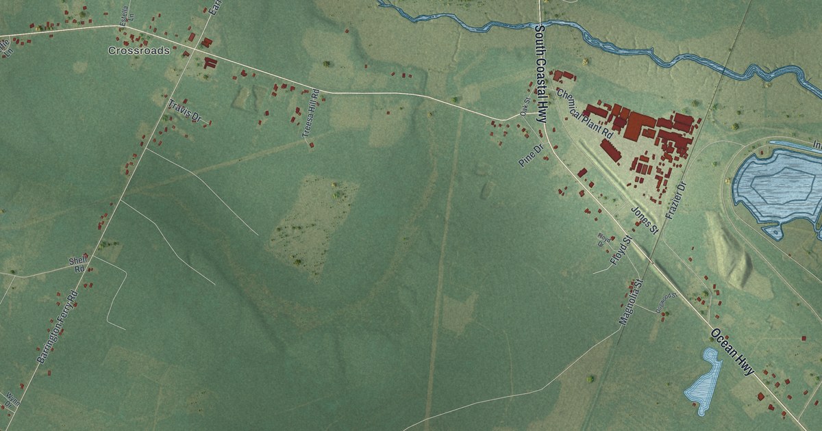 Map of Riceboro, Georgia