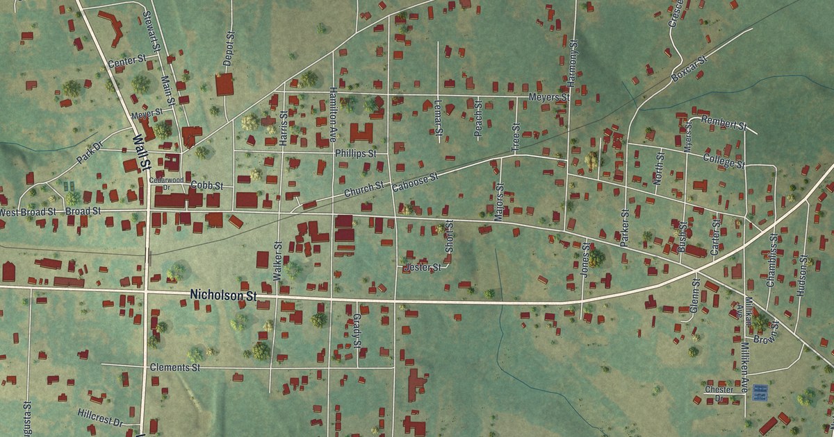 Map of Richland, Georgia