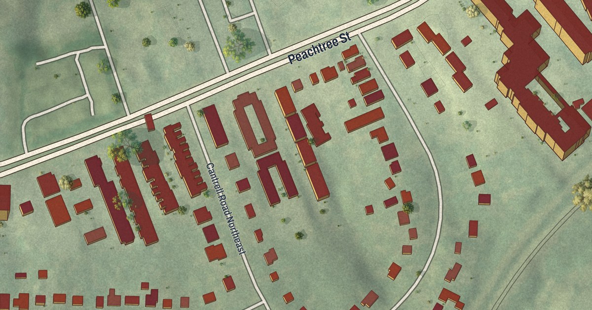 Map of Ridgedale Park, Georgia