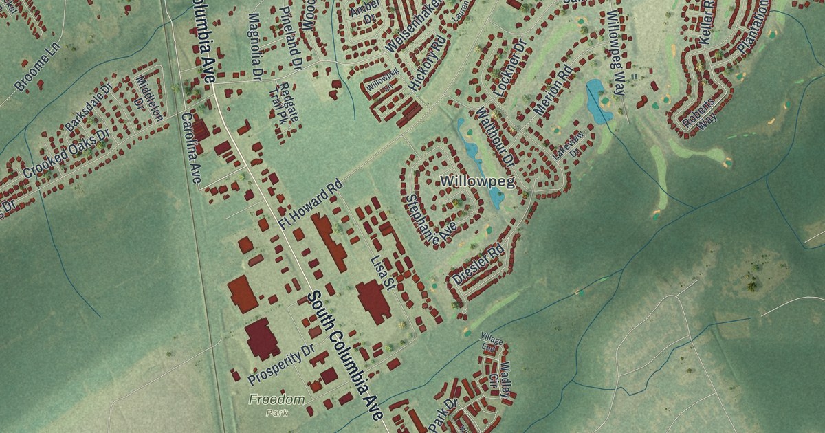 Map of Rincon, Georgia