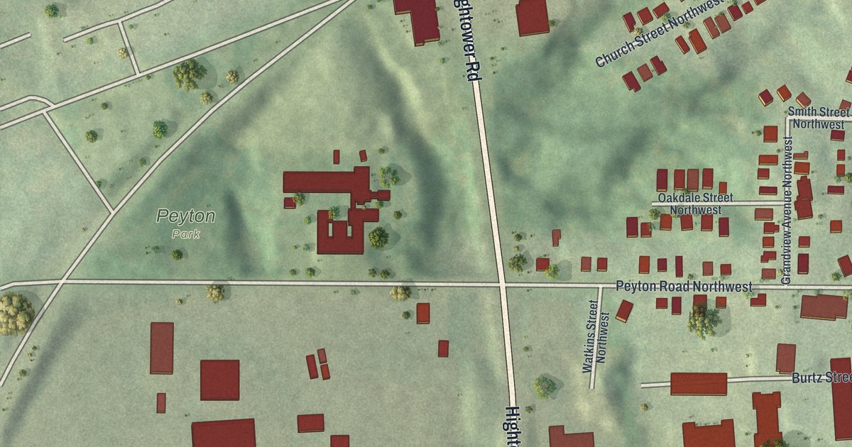 Map of Riverside, Georgia