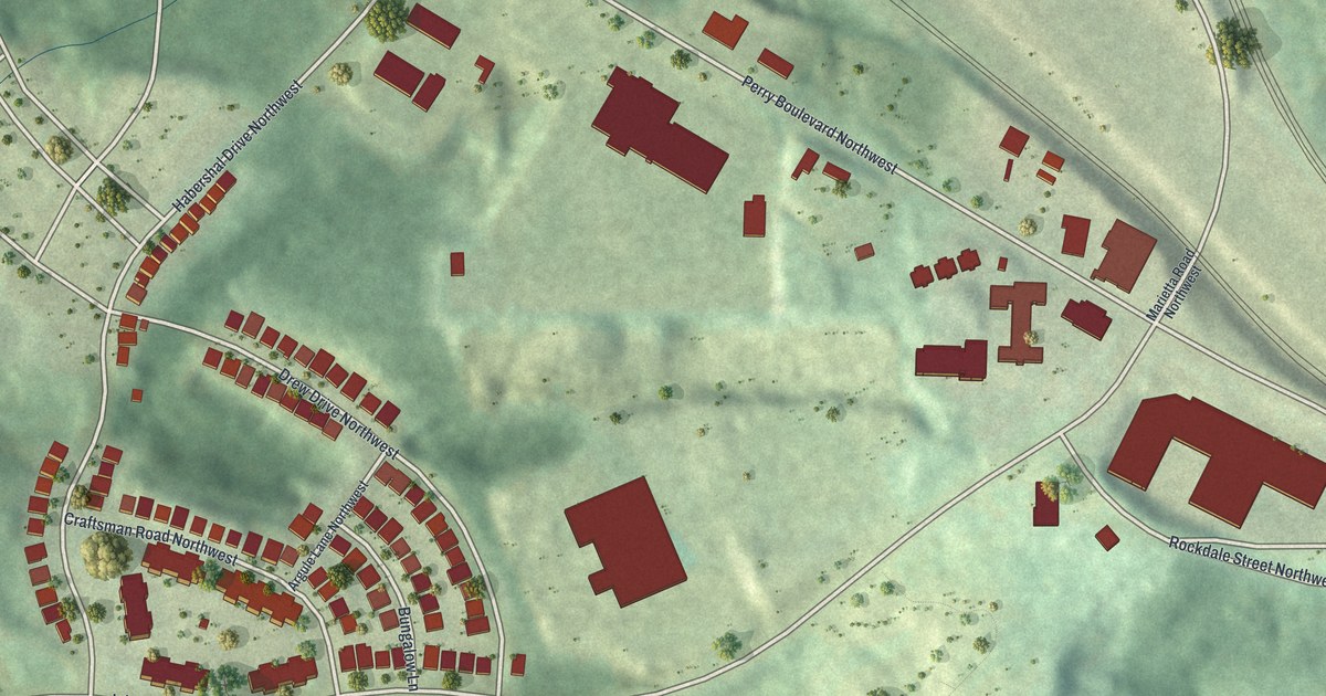 Map of Rockdale, Georgia