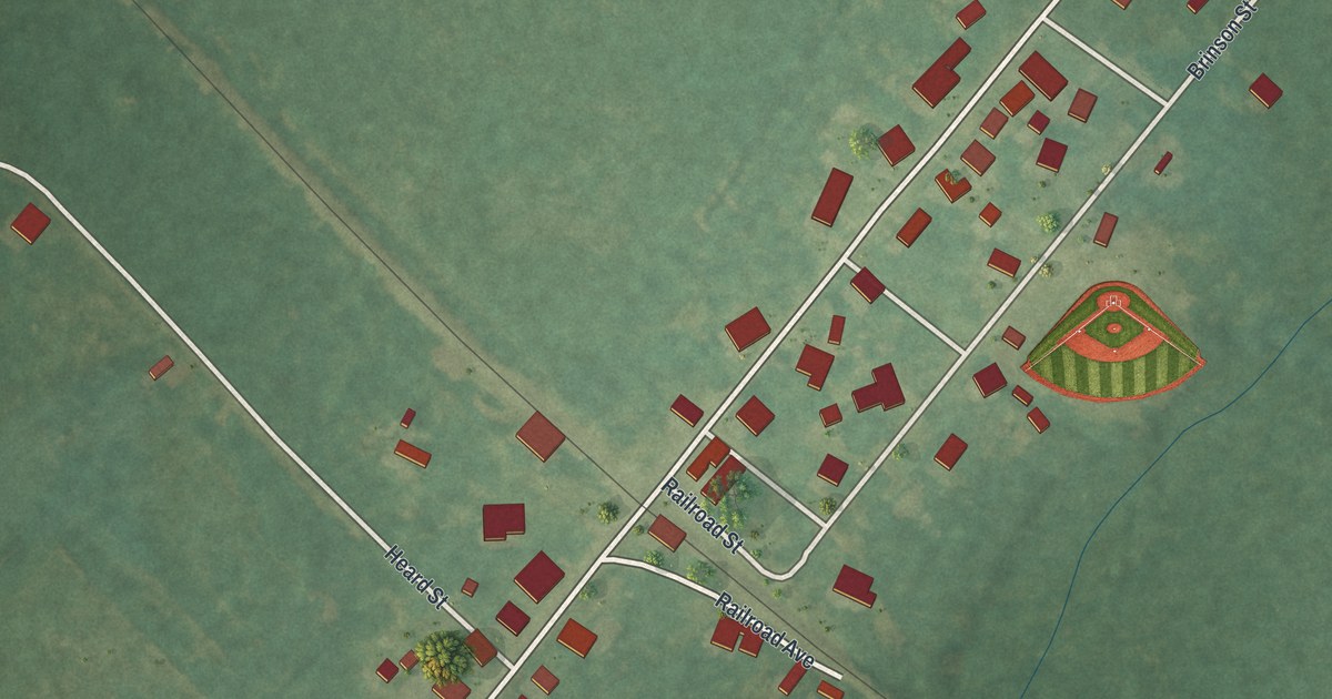 Map of Rocky Ford, Georgia