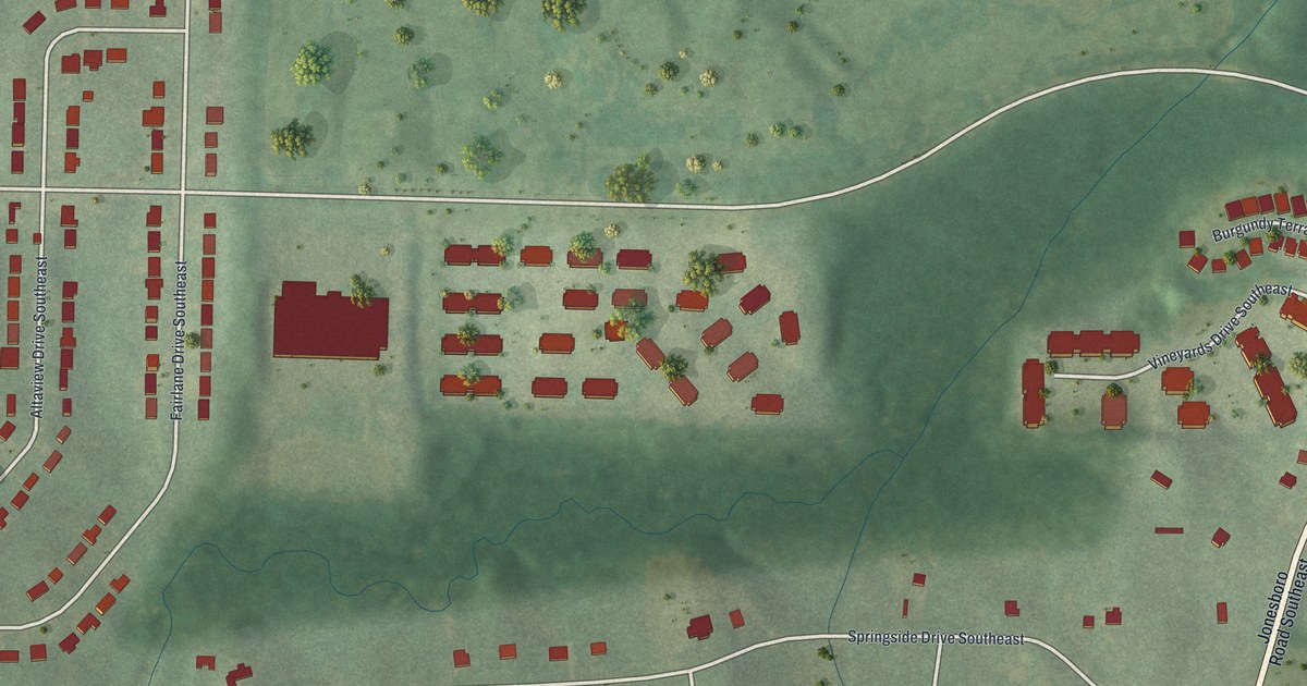 Map of Rosedale Heights, Georgia