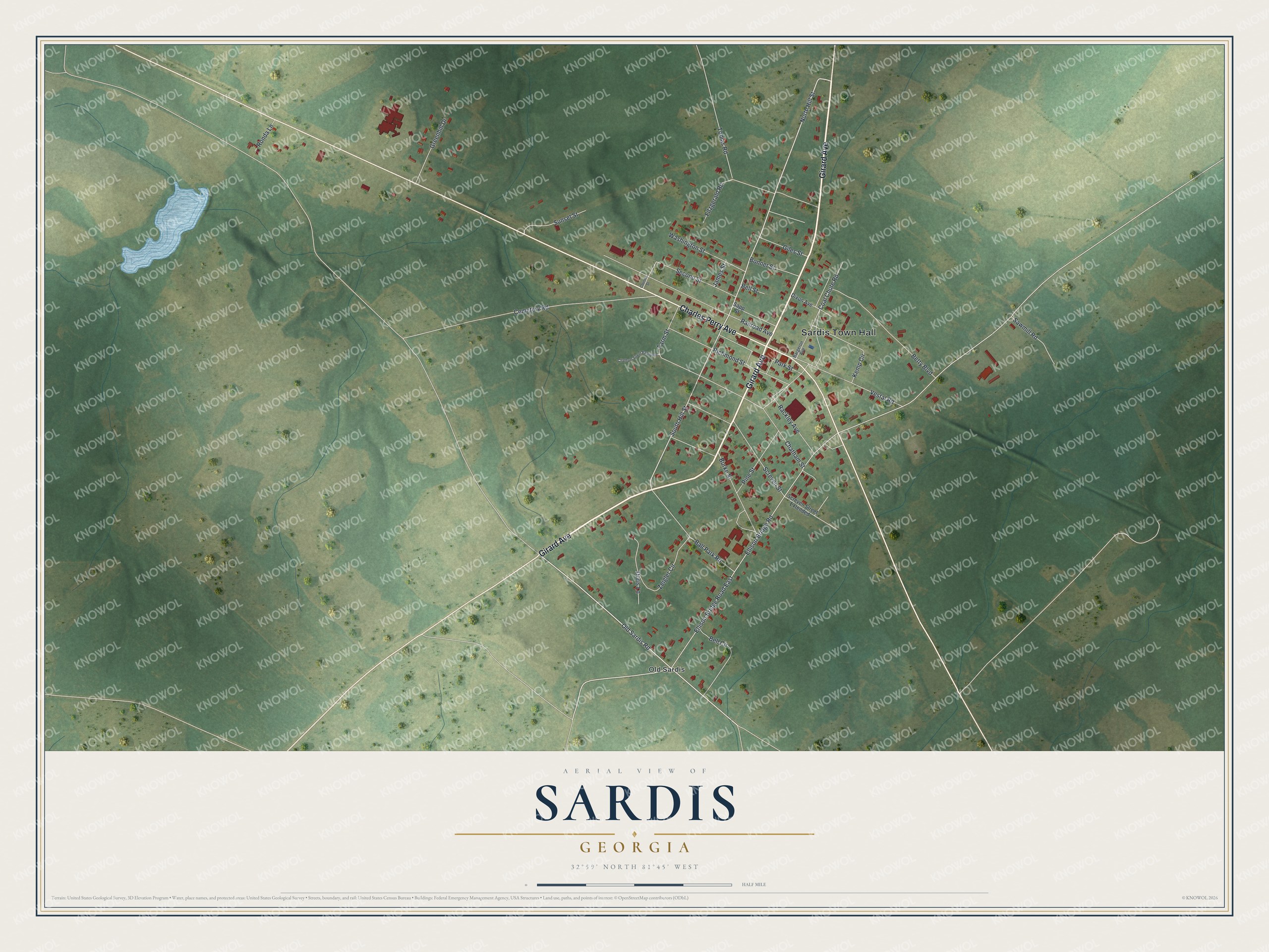 Watermarked full-map preview of Sardis, Georgia