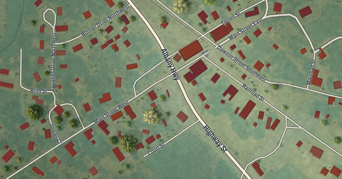 Map of Sasser, Georgia