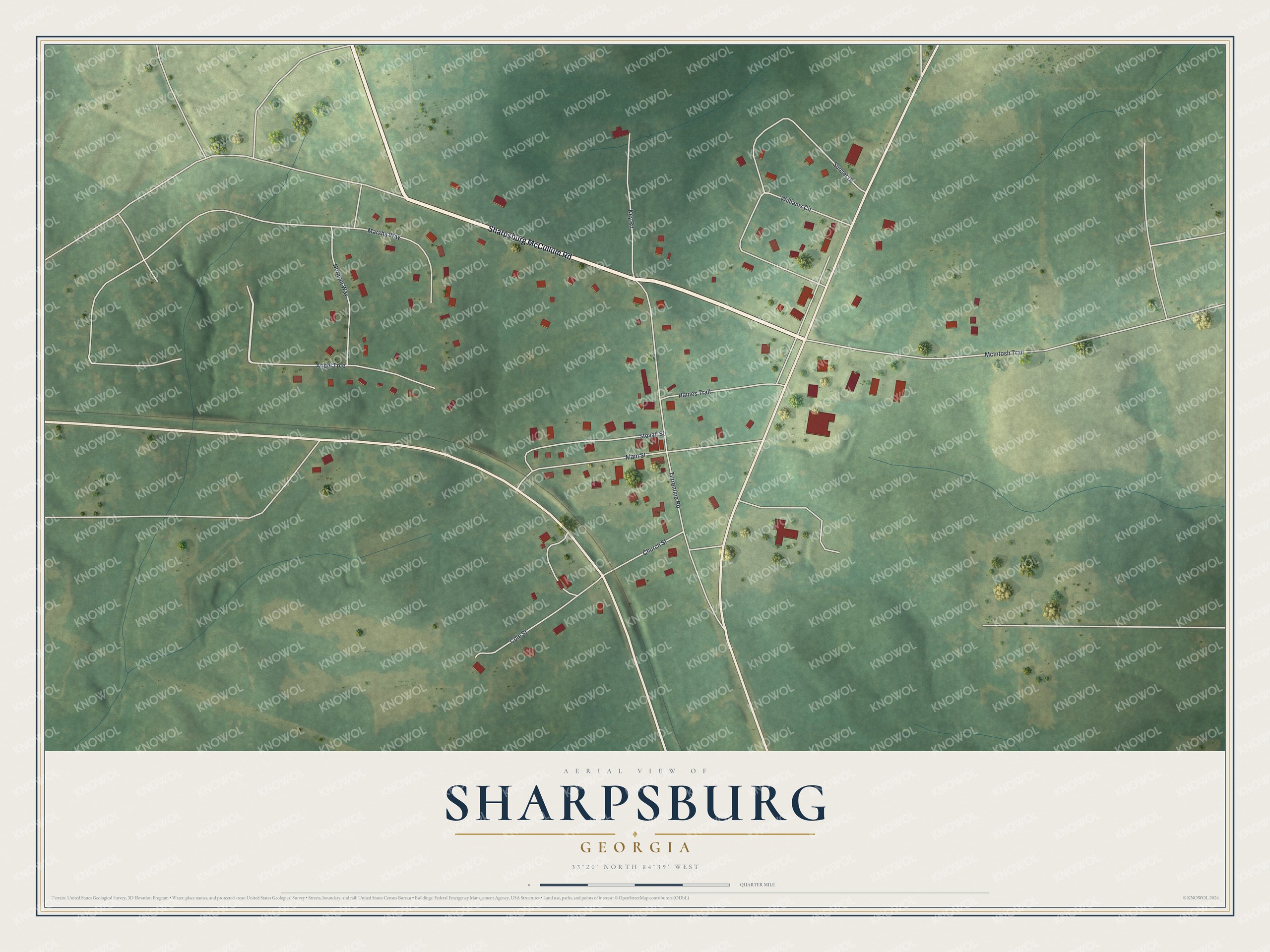 Watermarked full-map preview of Sharpsburg, Georgia