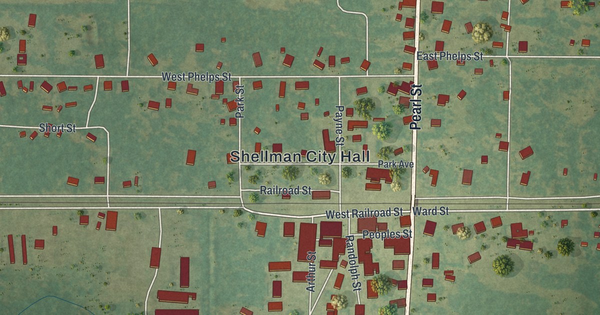 Map of Shellman, Georgia