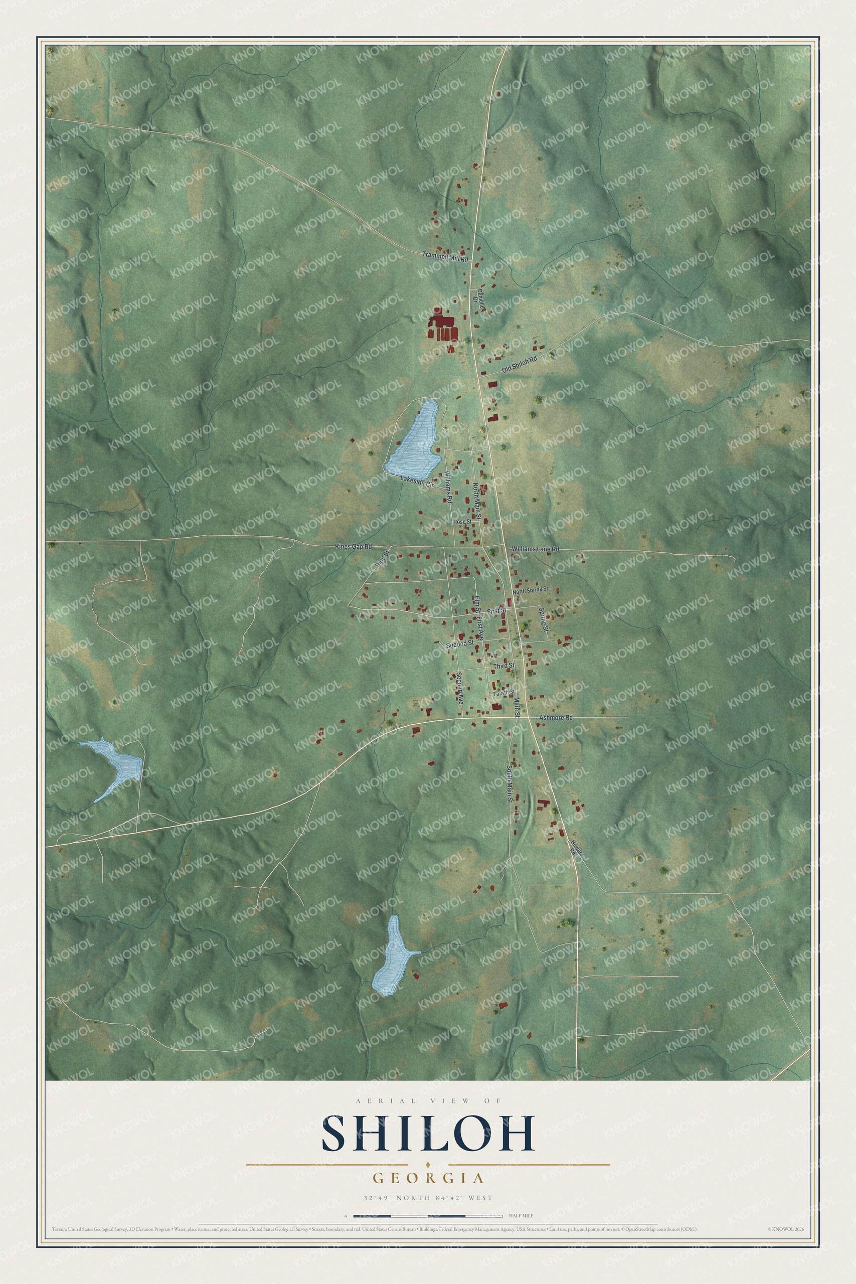 Watermarked full-map preview of Shiloh, Georgia