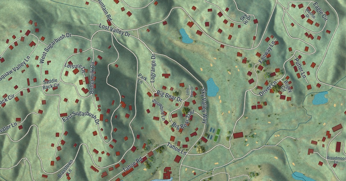 Map of Sky Valley, Georgia