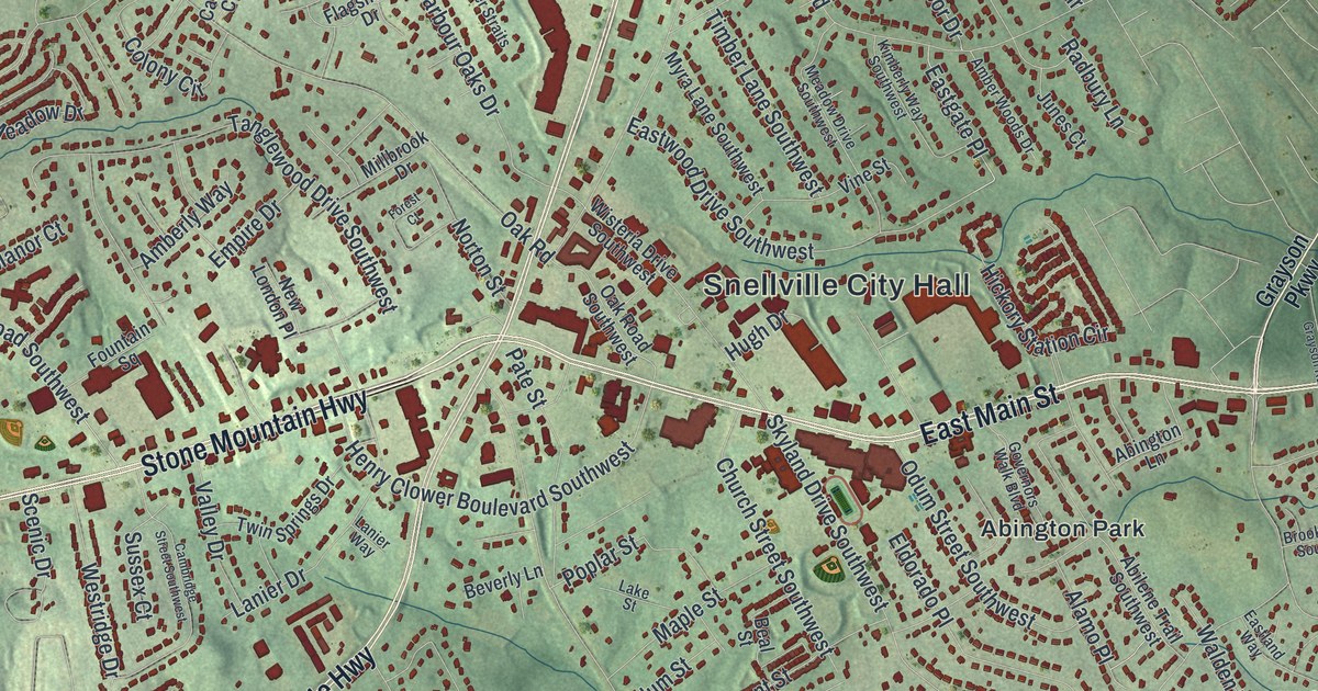 Map of Snellville, Georgia