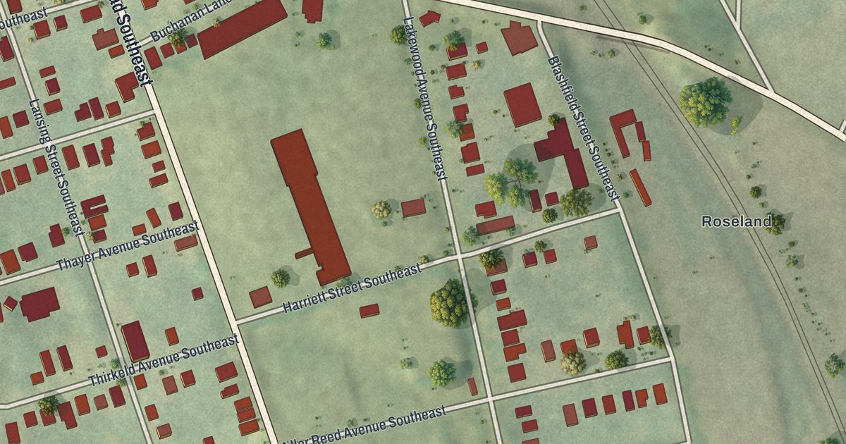 Map of South Atlanta, Georgia
