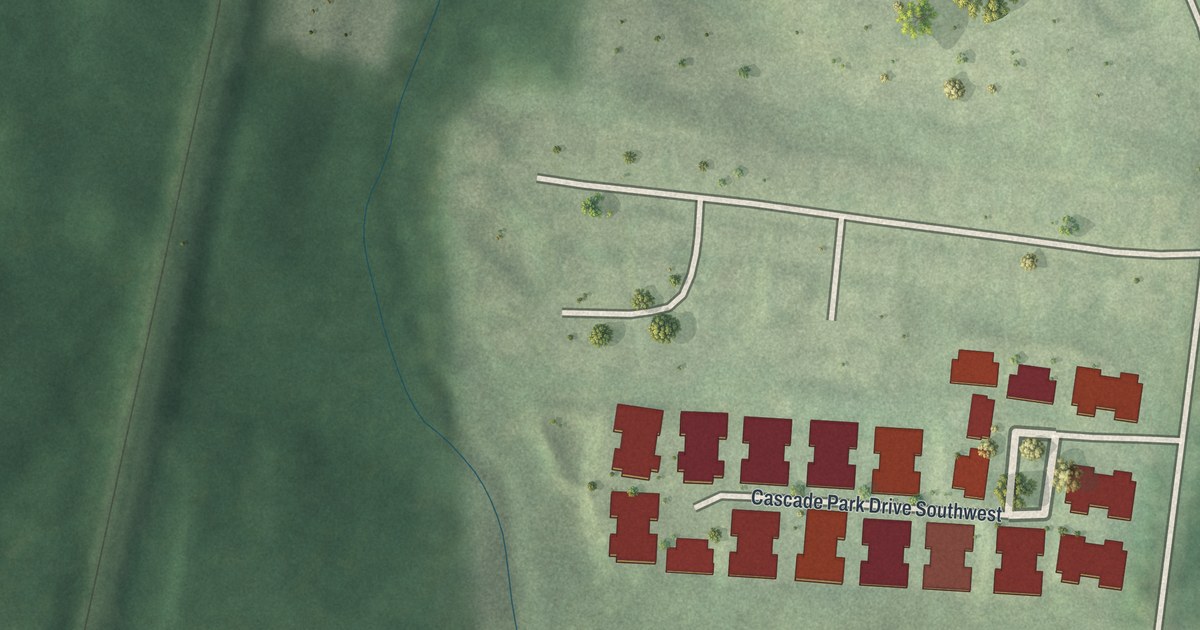 Map of South Oakes at Cascade, Georgia