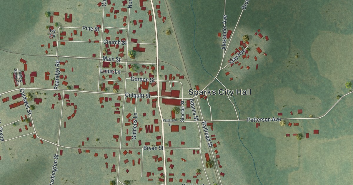 Map of Sparks, Georgia