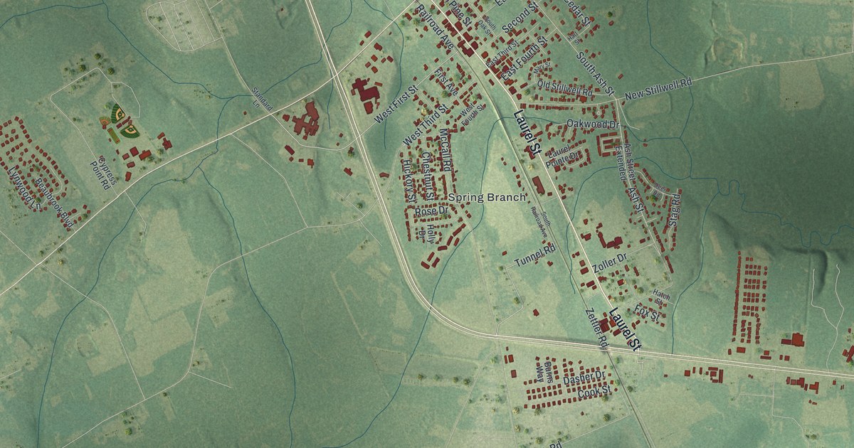Map of Springfield, Georgia