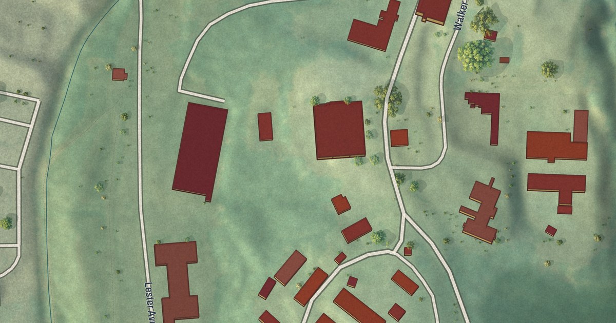 Map of State Facility, Georgia