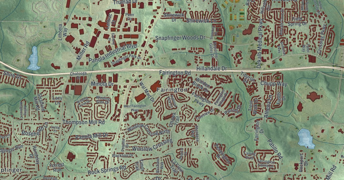 Map of Stonecrest, Georgia