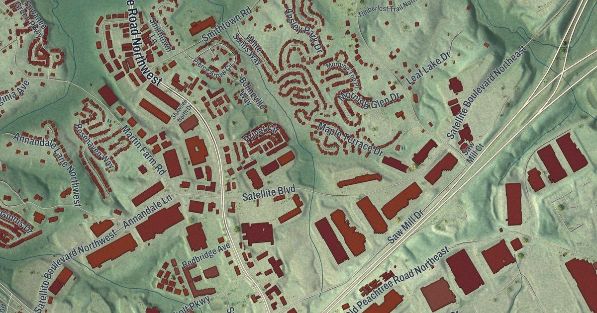 Map of Suwanee, Georgia