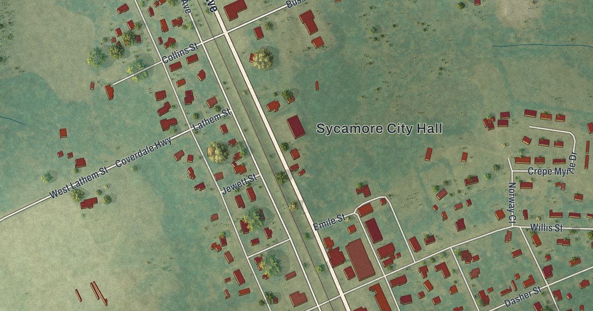 Map of Sycamore, Georgia