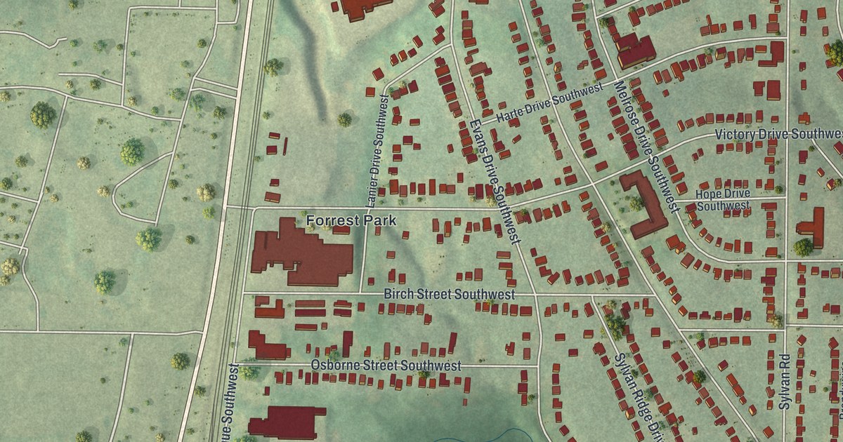 Map of Sylvan Hills, Georgia