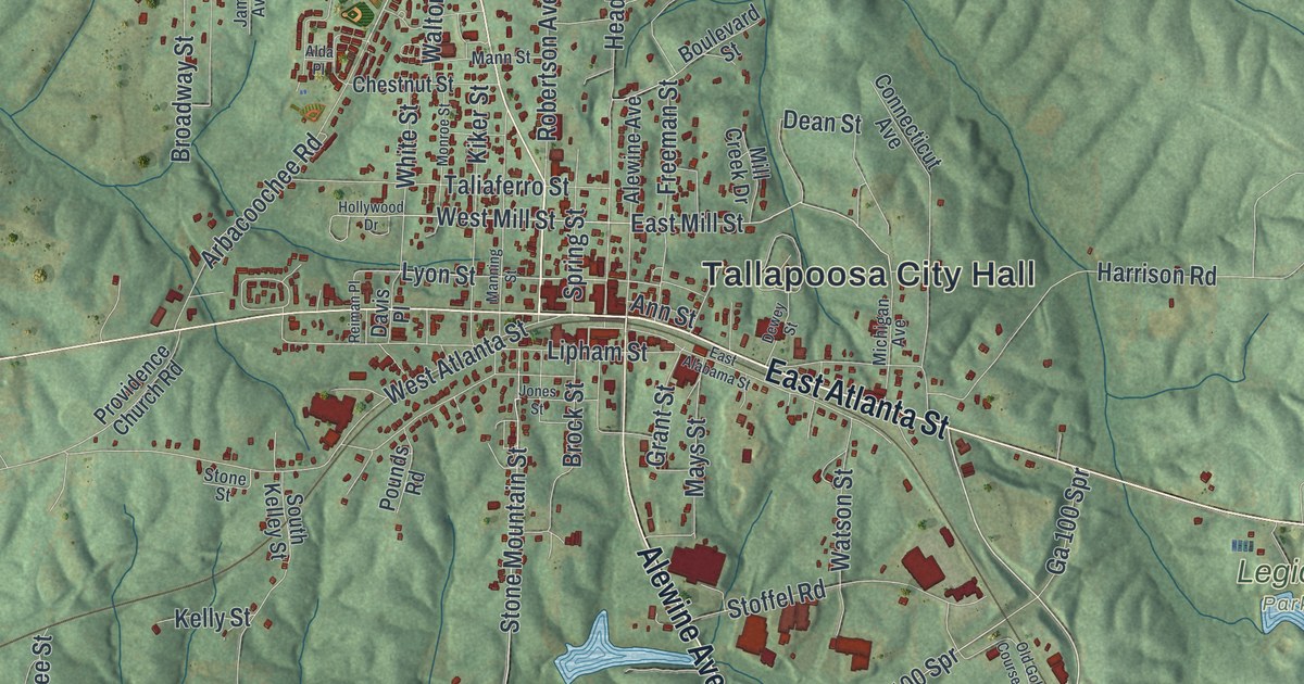 Map of Tallapoosa, Georgia
