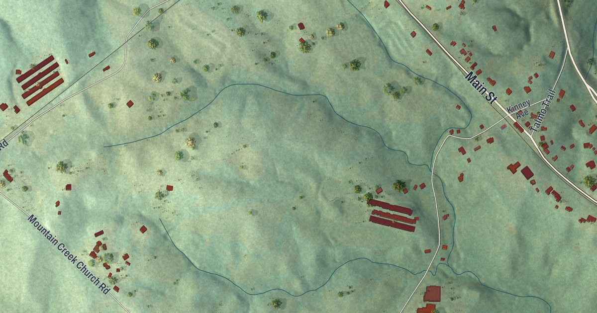 Map of Talmo, Georgia