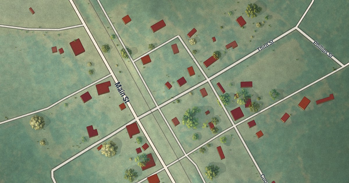 Map of Tarrytown, Georgia