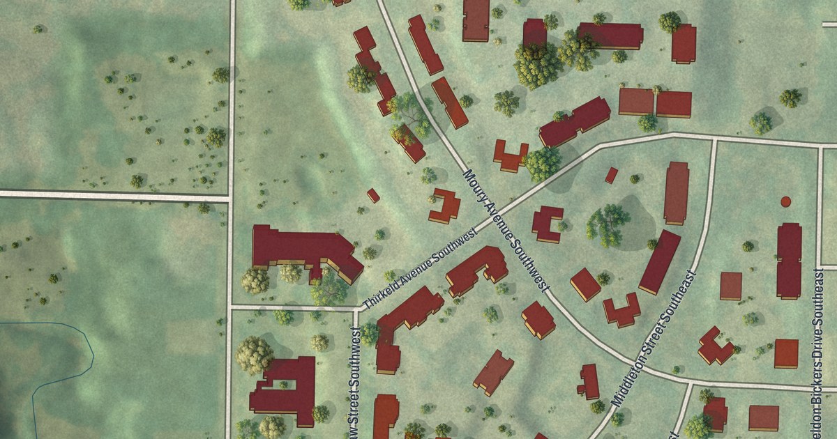Map of The Villages at Carver, Georgia