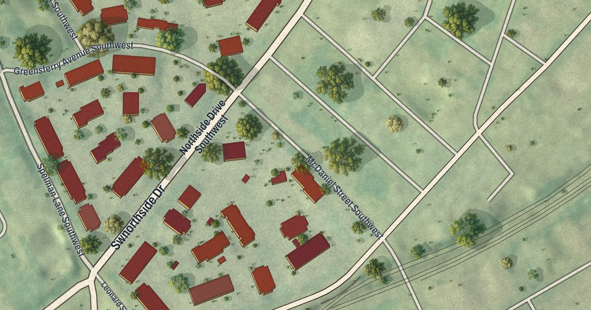 Map of The Villages at Castleberry Hill, Georgia