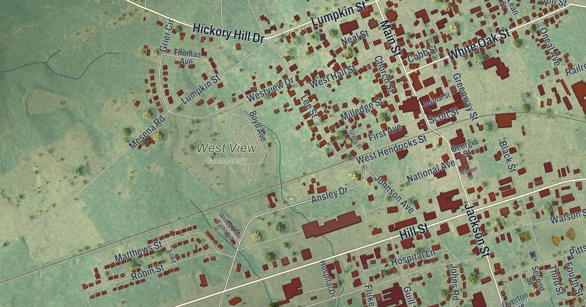 Map of Thomson, Georgia