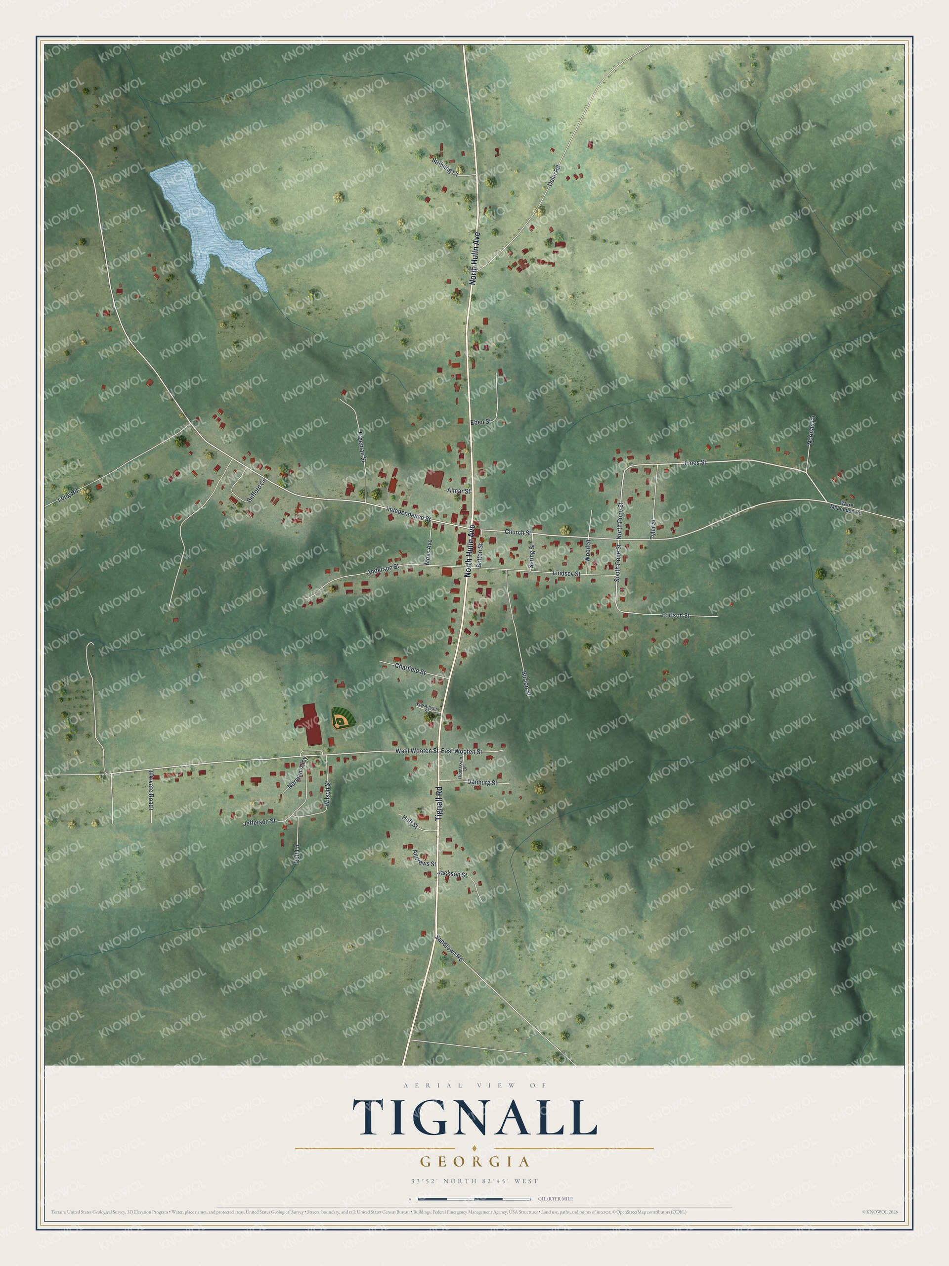 Watermarked full-map preview of Tignall, Georgia