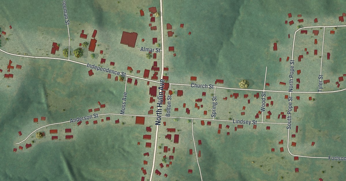 Map of Tignall, Georgia