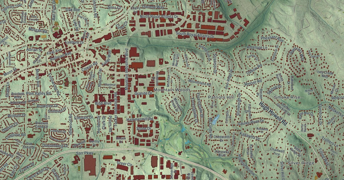 Map of Tucker, Georgia