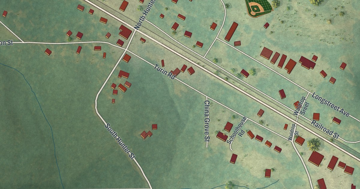 Map of Turin, Georgia