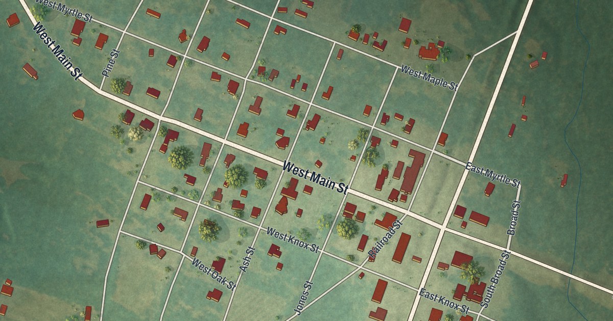Map of Uvalda, Georgia