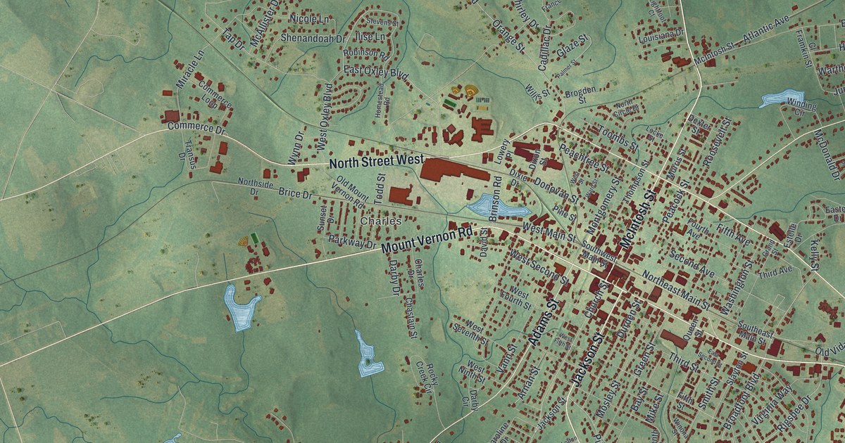 Map of Vidalia, Georgia