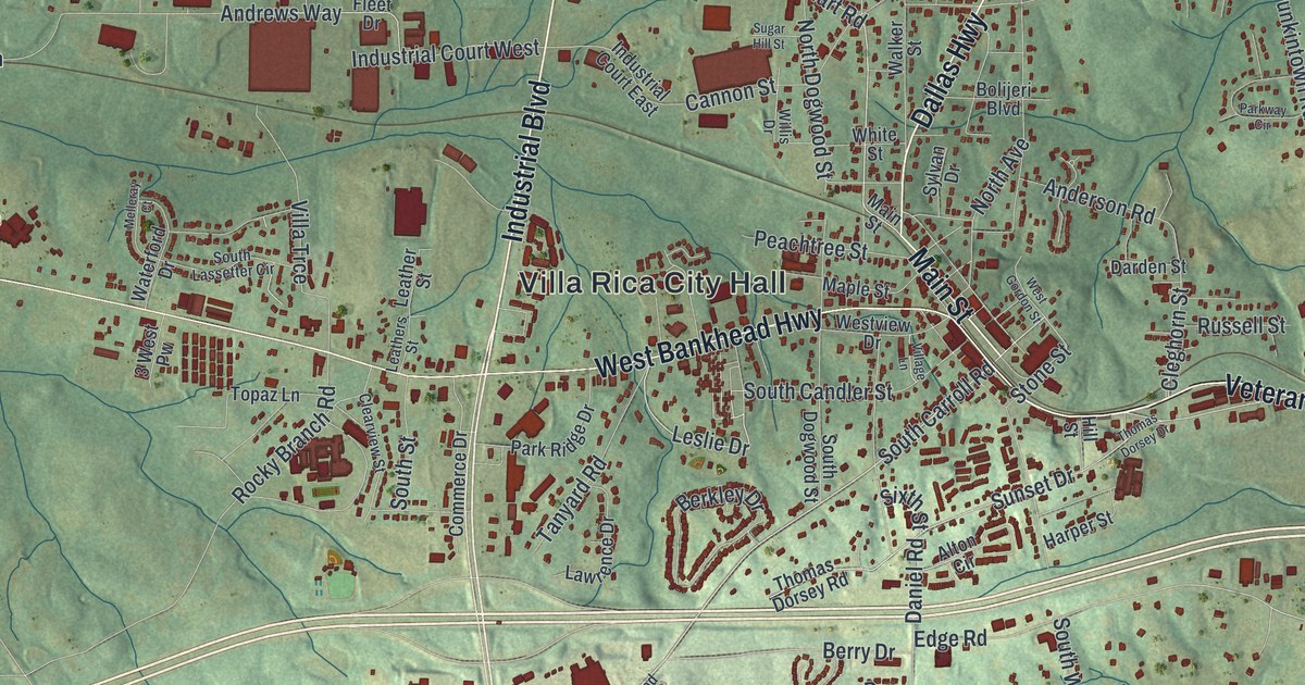 Map of Villa Rica, Georgia