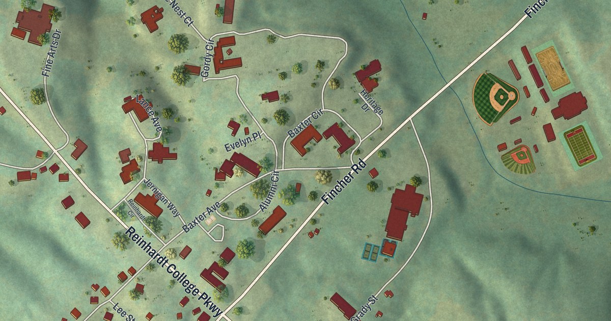Map of Waleska, Georgia