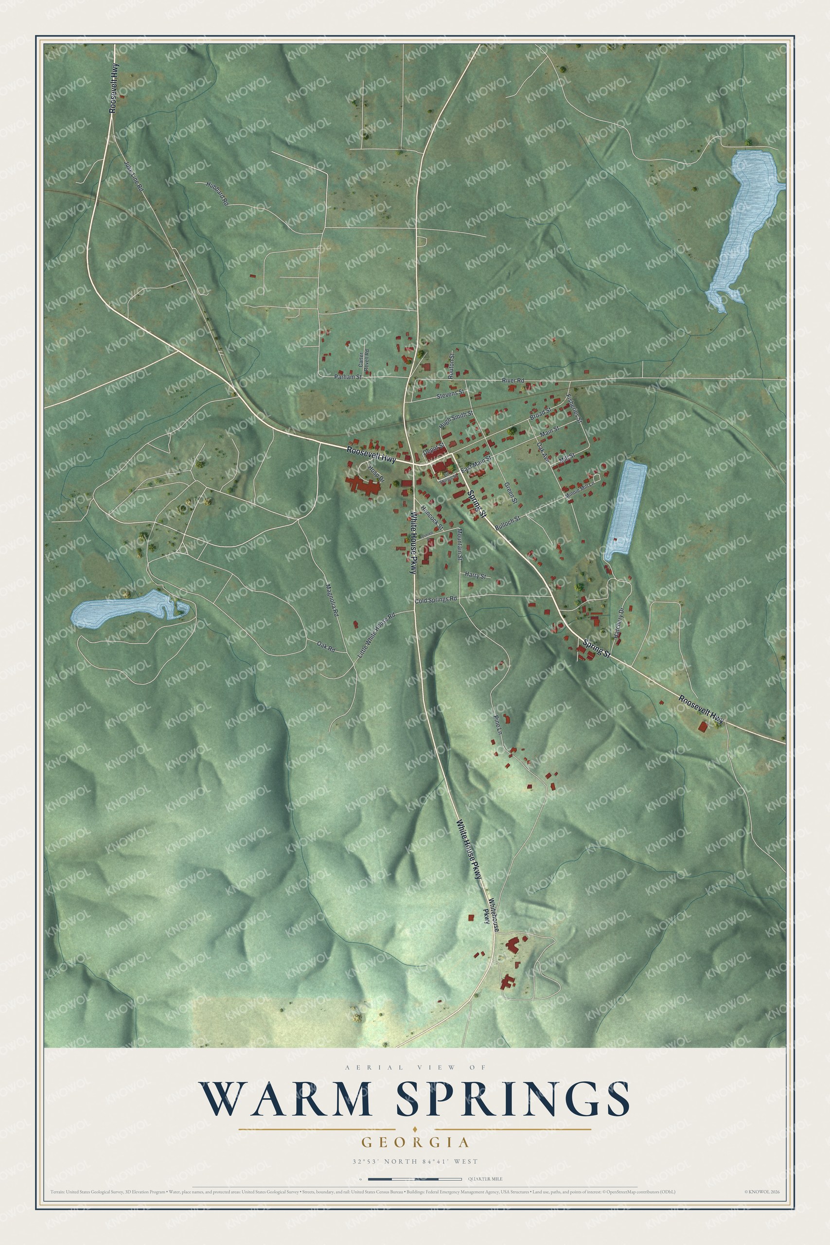 Watermarked full-map preview of Warm Springs, Georgia