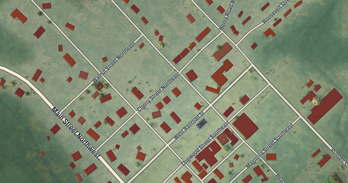 Map of Warwick, Georgia
