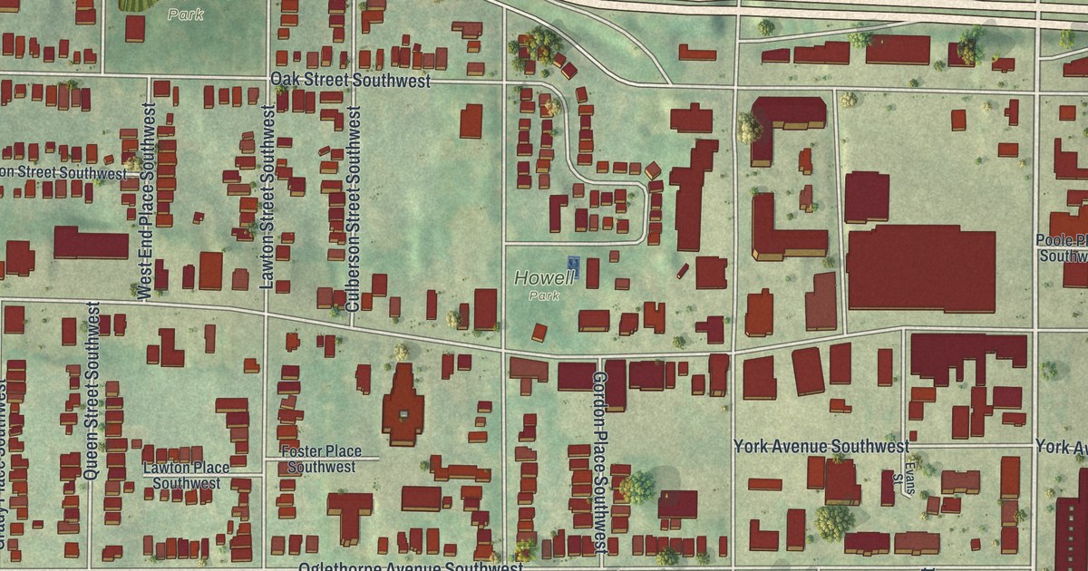 Map of West End, Georgia