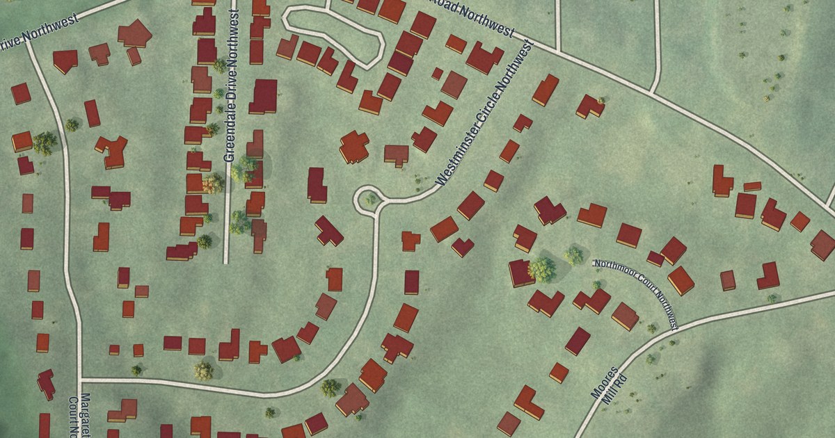 Map of Westminster-Milmar, Georgia