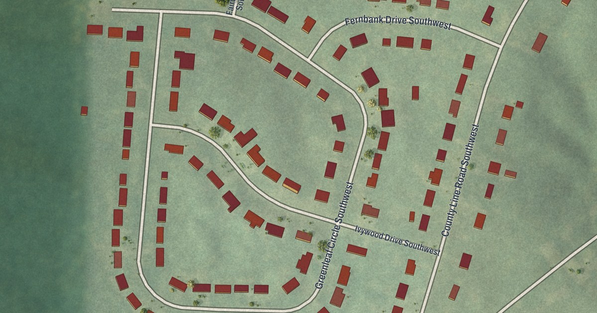 Map of Wildwood Forest, Georgia