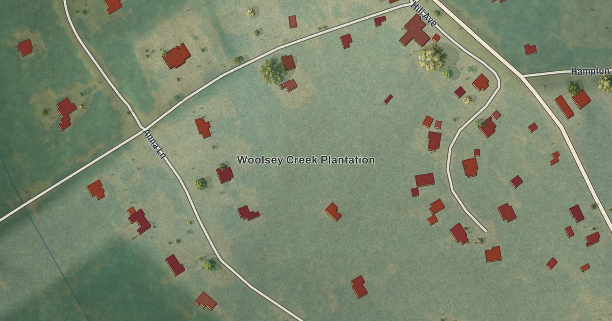 Map of Woolsey, Georgia